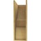 Ekena Millwork 12"W x 24"D x 36"H Classic Ridgewood Rough Cedar Woodgrain TimberThane Corbel, Primed Tan CORUR12X24X36RIDRCPR - alternate 4